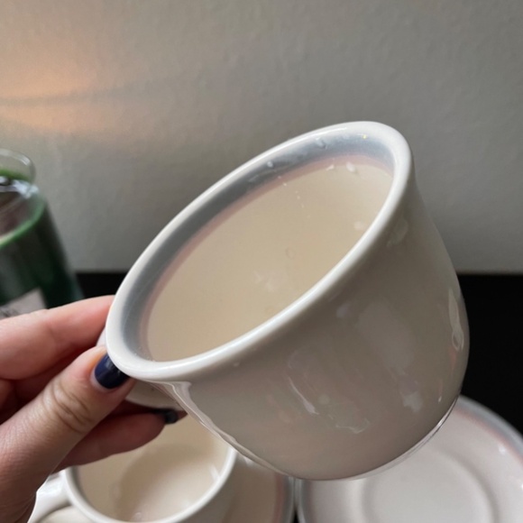 PFALTZGRAFF Aura Pink Flat Cup & Saucer Set Of 3 - Picture 7 of 14